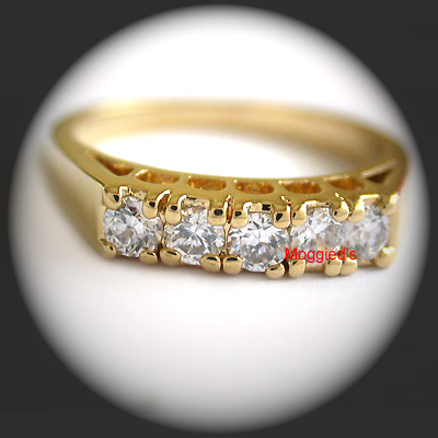 LR-55 - Created Diamond Anniversary Ring