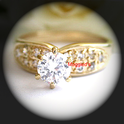 LR-31 - Created Diamond Solitaire Ring