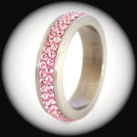 STA-003- Ladies 5mm Genuine SWAROVSKI Crystal Full Eternity Ring