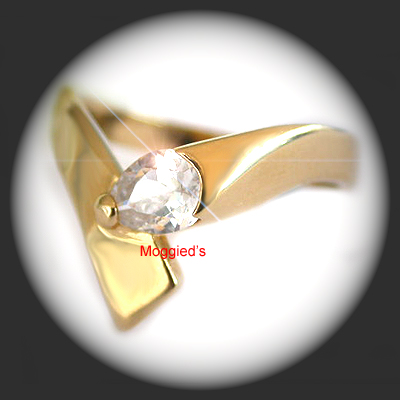 LR-103 - 1.2ct Created Diamond Wishbone Ring