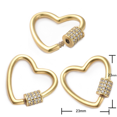 N-10516 7mm CURB Link CZ HEART CLASP 14k Gold GL Necklace