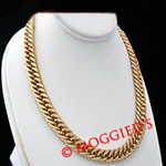 N-35a 8mm Double Curb Link Necklace