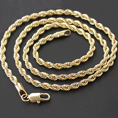N-4 3mm Rope Link Necklace