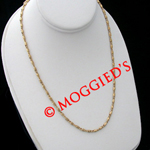 N-47c - 2mm Round Scroll Link Necklace