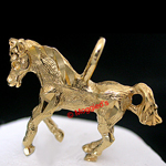 H-6- 3D HORSE Charm Pendant