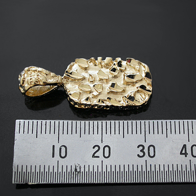 NG-19- 14k Gold Layered NUGGET Charm Pendant