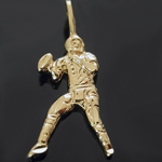 SP-23- NFL PLAYER 14k Gold Layered Charm Pendant