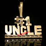W-105- #1 UNCLE Word Charm Pendant
