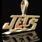 W-814- JETS Word Charm Pendant