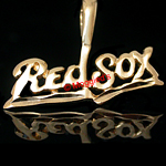W-851- RED SOX MLB Word Charm Pendant