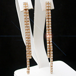 CZE-123 - 1.1ct Created Diamond Strand Earrings