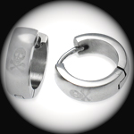 EEH-013 - Mens SKULL Stainless Steel Earring