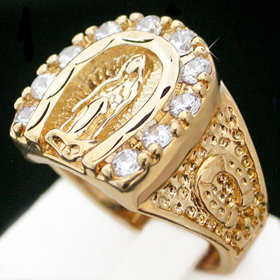 MN-26 Mens Religious Virgin Mary | Guadalupe Ring