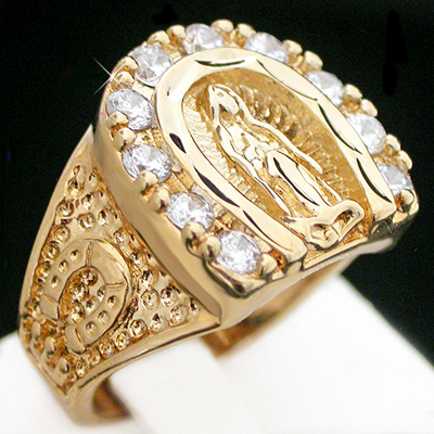 MN-26 Mens Religious Virgin Mary | Guadalupe Ring