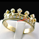MN-36 Mens Crown 14k Gold GL Ring