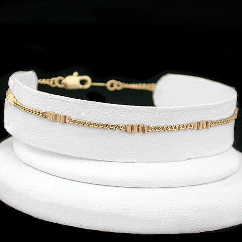 A-32f Fancy Curb Link Anklet