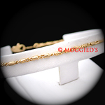 A-47c - 2mm Round Scroll Link Anklet