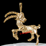AS-1 3D CAPRICORN The goat Zodiac Charm Pendant
