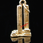 G-28- 3D TWIN TOWERS Charm Pendant