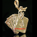 SP-157- Guardian Angel LUCKY CARDS Charm Pendant